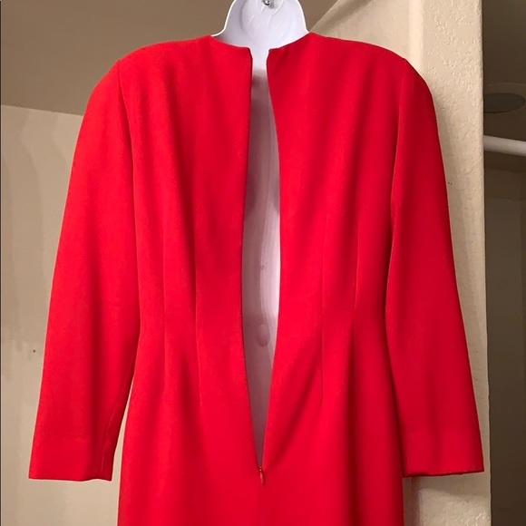 Liz Claiborne Ruby Red Tailored Dress - Picture 6 of 8
